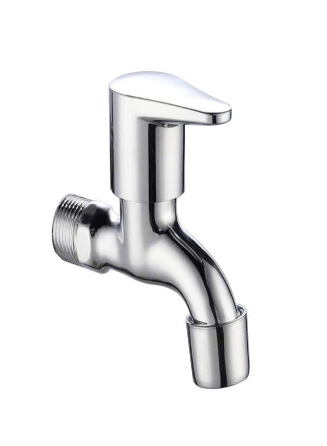 COSSIMO Bib Cock Short Body Tap with Wall Flange - Pack of 1 - Image 1